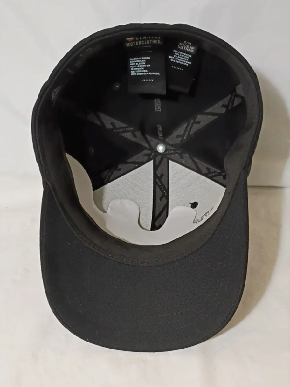 Harley-Davidson Black Delta Tech Cap with White Embroidered Logo Size S/M New